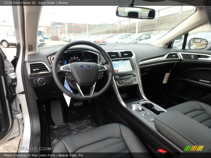 Ingot Silver / Ebony 2018 Ford Fusion SE