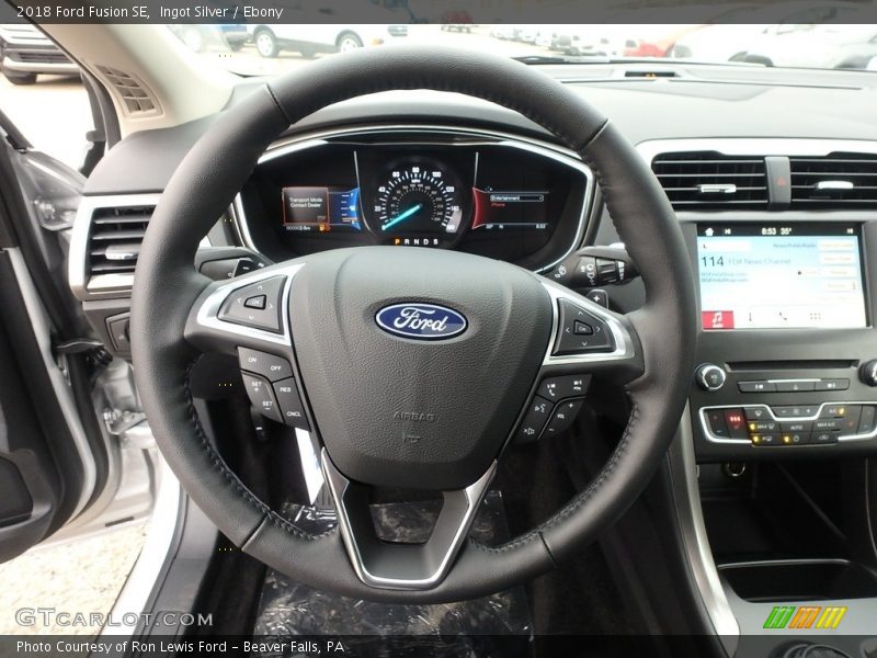 Ingot Silver / Ebony 2018 Ford Fusion SE