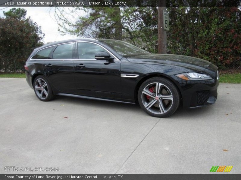 Farallon Black / Ebony 2018 Jaguar XF Sportbrake First Edition AWD
