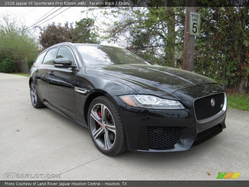 Farallon Black / Ebony 2018 Jaguar XF Sportbrake First Edition AWD