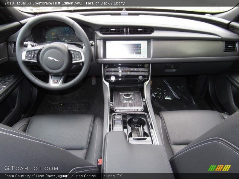 Farallon Black / Ebony 2018 Jaguar XF Sportbrake First Edition AWD