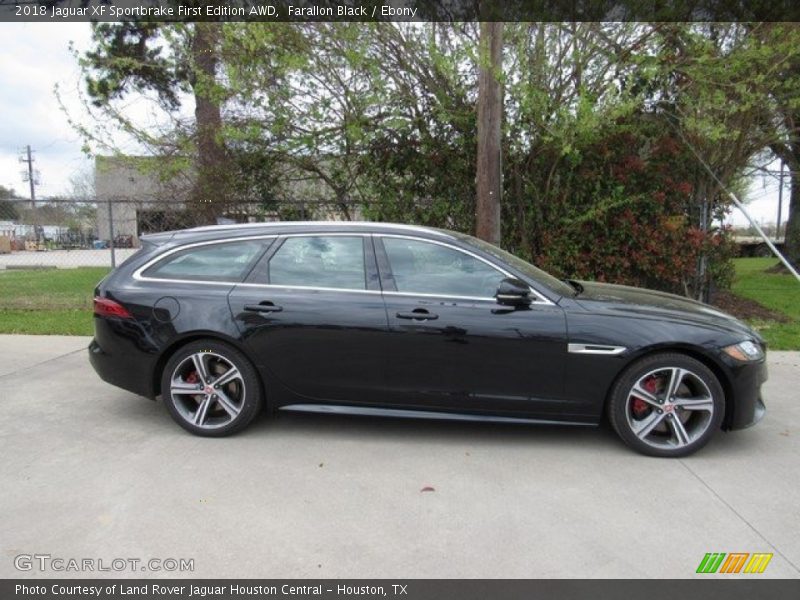 Farallon Black / Ebony 2018 Jaguar XF Sportbrake First Edition AWD