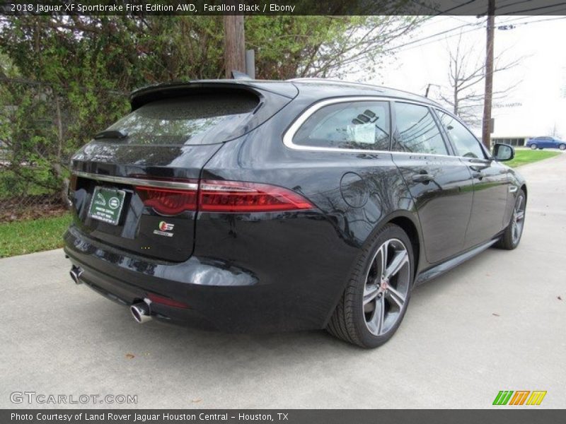 Farallon Black / Ebony 2018 Jaguar XF Sportbrake First Edition AWD