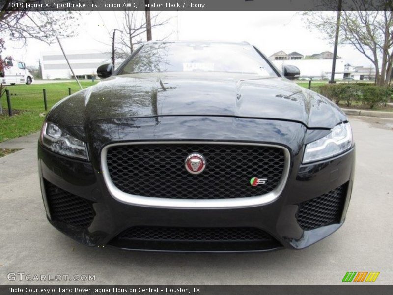 Farallon Black / Ebony 2018 Jaguar XF Sportbrake First Edition AWD