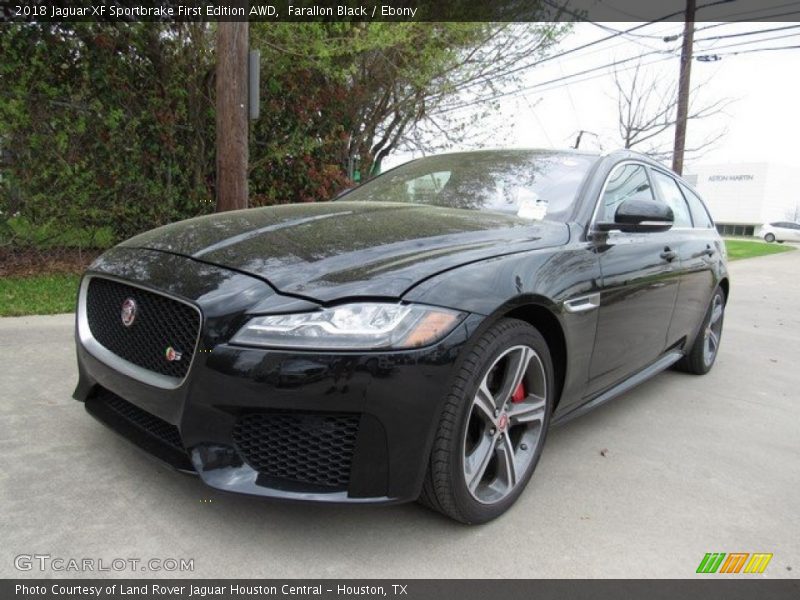 Farallon Black / Ebony 2018 Jaguar XF Sportbrake First Edition AWD