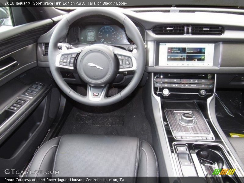 Farallon Black / Ebony 2018 Jaguar XF Sportbrake First Edition AWD