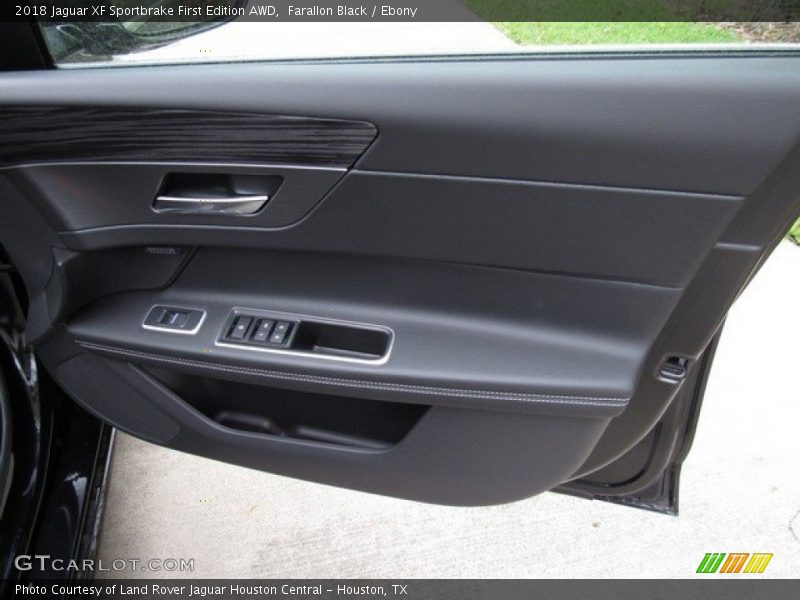 Farallon Black / Ebony 2018 Jaguar XF Sportbrake First Edition AWD