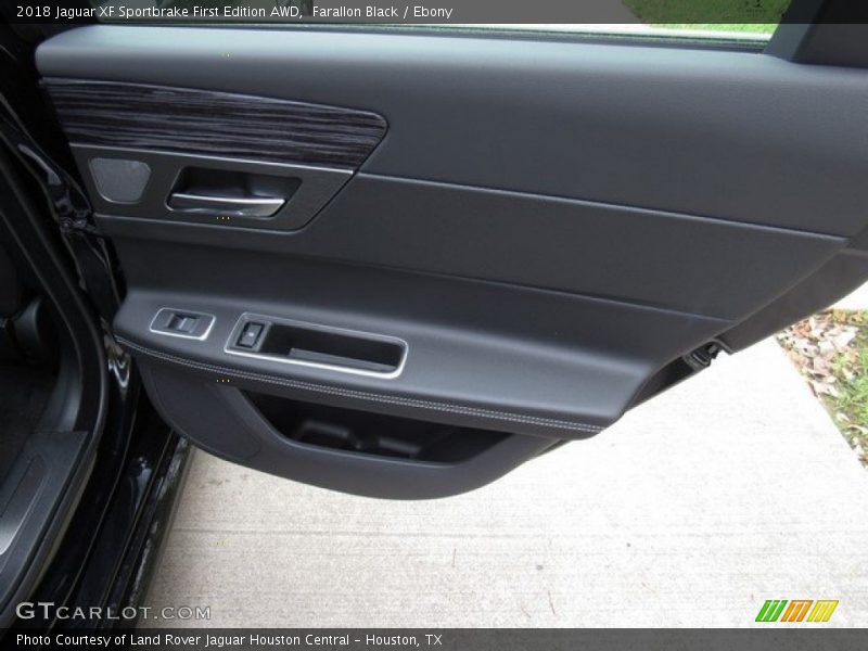 Farallon Black / Ebony 2018 Jaguar XF Sportbrake First Edition AWD