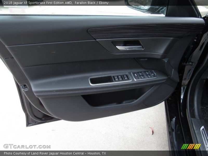 Farallon Black / Ebony 2018 Jaguar XF Sportbrake First Edition AWD