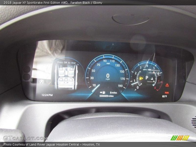 Farallon Black / Ebony 2018 Jaguar XF Sportbrake First Edition AWD