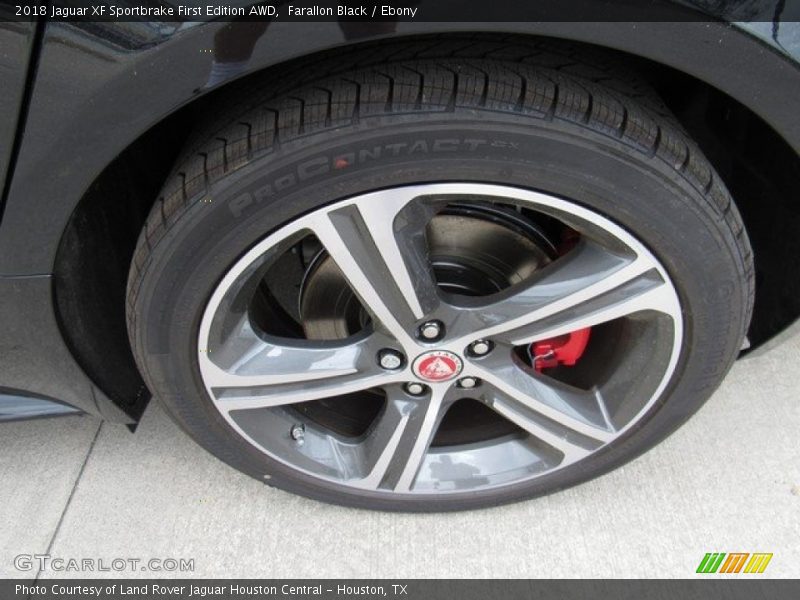 Farallon Black / Ebony 2018 Jaguar XF Sportbrake First Edition AWD