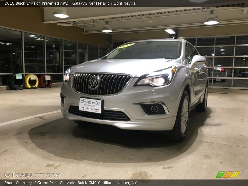 Galaxy Silver Metallic / Light Neutral 2018 Buick Envision Preferred AWD