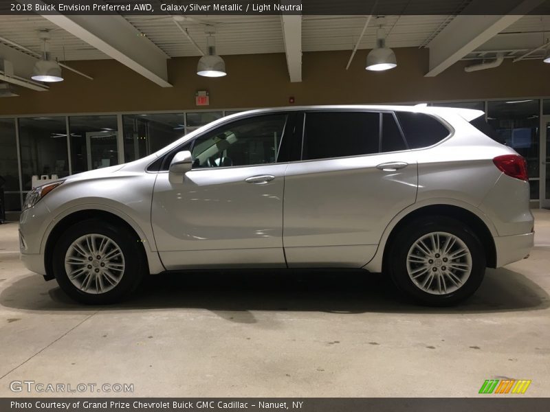 Galaxy Silver Metallic / Light Neutral 2018 Buick Envision Preferred AWD