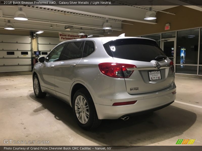 Galaxy Silver Metallic / Light Neutral 2018 Buick Envision Preferred AWD