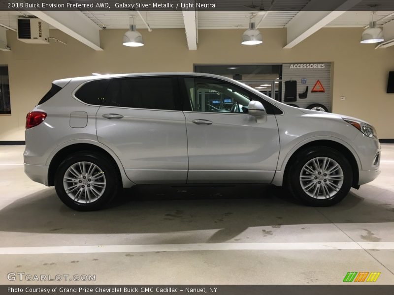 Galaxy Silver Metallic / Light Neutral 2018 Buick Envision Preferred AWD