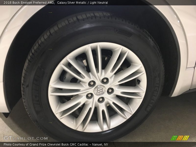 Galaxy Silver Metallic / Light Neutral 2018 Buick Envision Preferred AWD