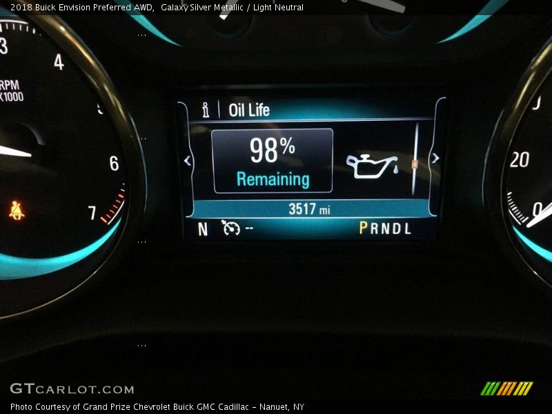 Galaxy Silver Metallic / Light Neutral 2018 Buick Envision Preferred AWD