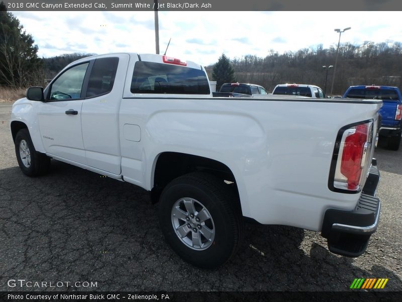 Summit White / Jet Black/Dark Ash 2018 GMC Canyon Extended Cab