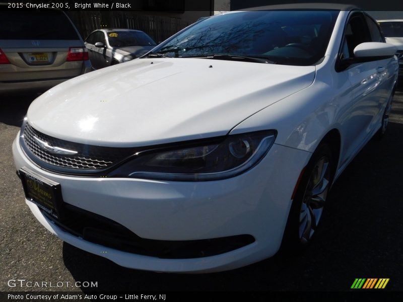 Bright White / Black 2015 Chrysler 200 S