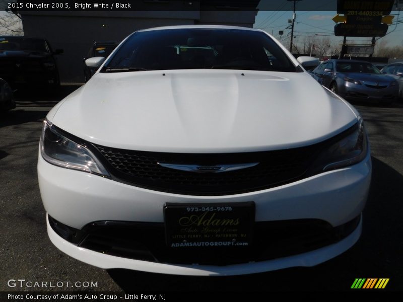 Bright White / Black 2015 Chrysler 200 S