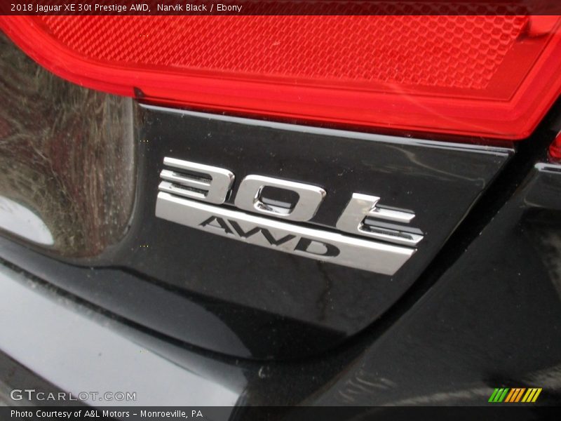Narvik Black / Ebony 2018 Jaguar XE 30t Prestige AWD