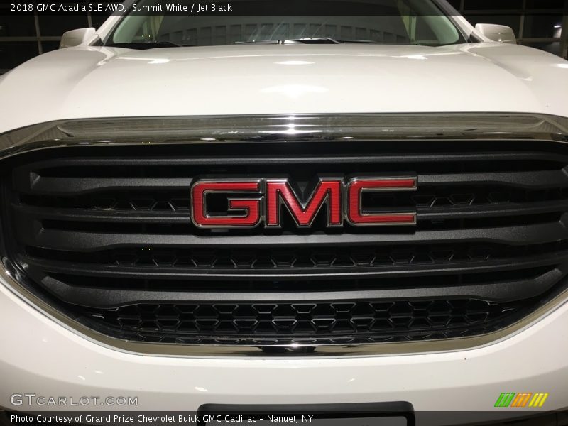 Summit White / Jet Black 2018 GMC Acadia SLE AWD