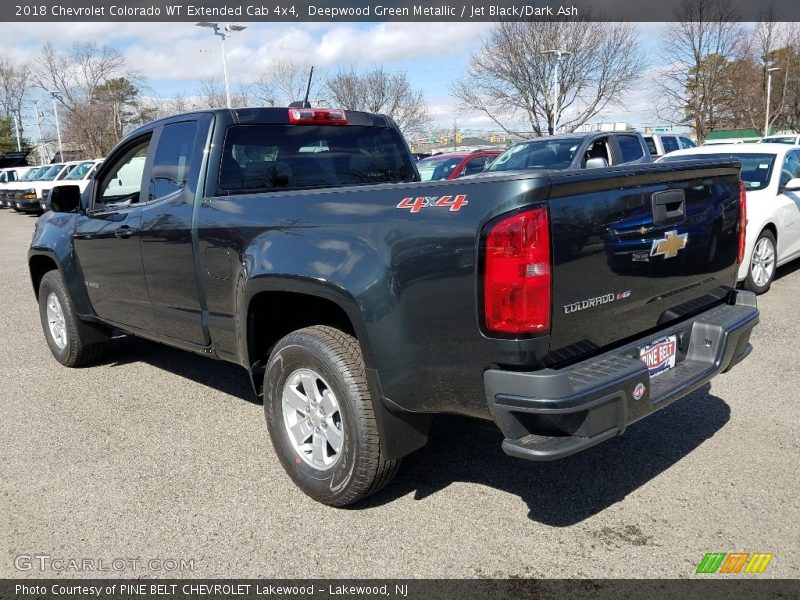 Deepwood Green Metallic / Jet Black/Dark Ash 2018 Chevrolet Colorado WT Extended Cab 4x4