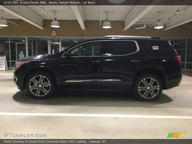 Ebony Twilight Metallic / Jet Black 2018 GMC Acadia Denali AWD