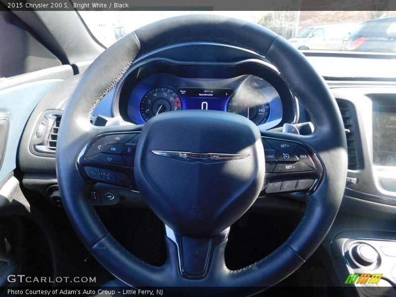 Bright White / Black 2015 Chrysler 200 S