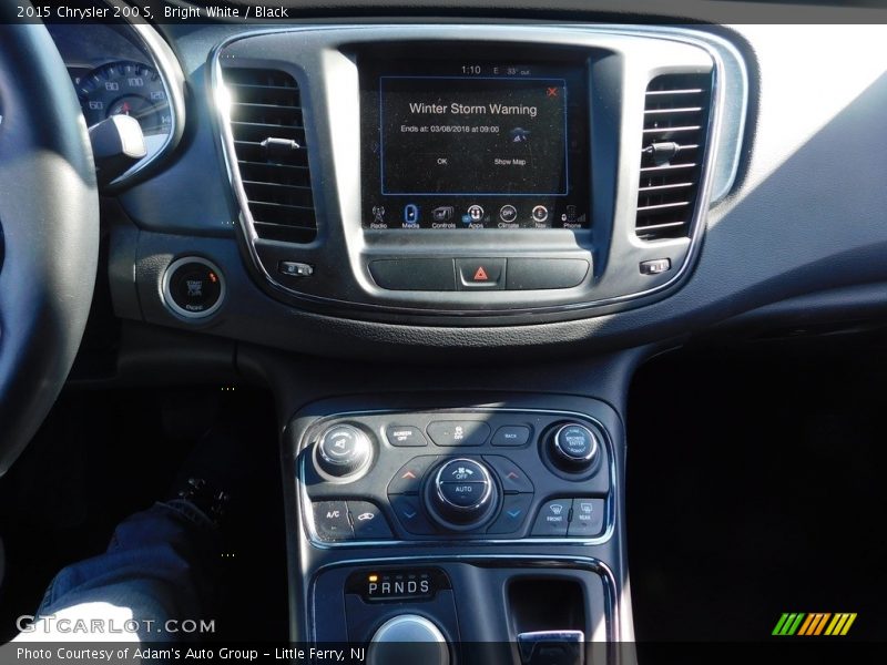 Bright White / Black 2015 Chrysler 200 S