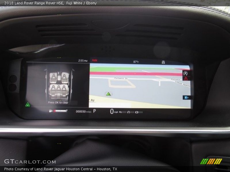 Navigation of 2018 Range Rover HSE