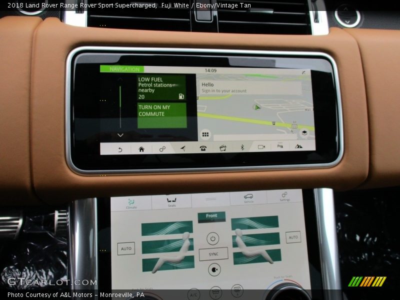Navigation of 2018 Range Rover Sport Supercharged