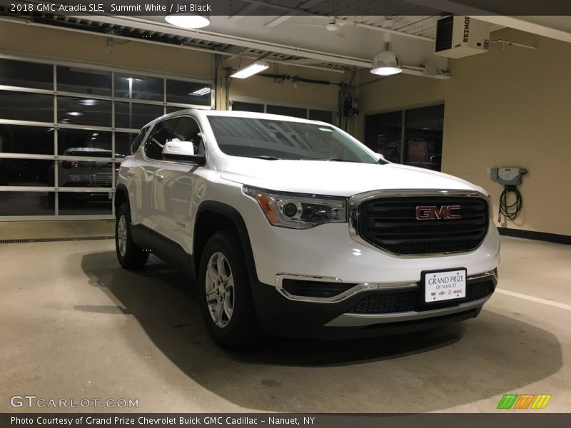 Summit White / Jet Black 2018 GMC Acadia SLE