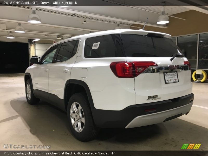 Summit White / Jet Black 2018 GMC Acadia SLE