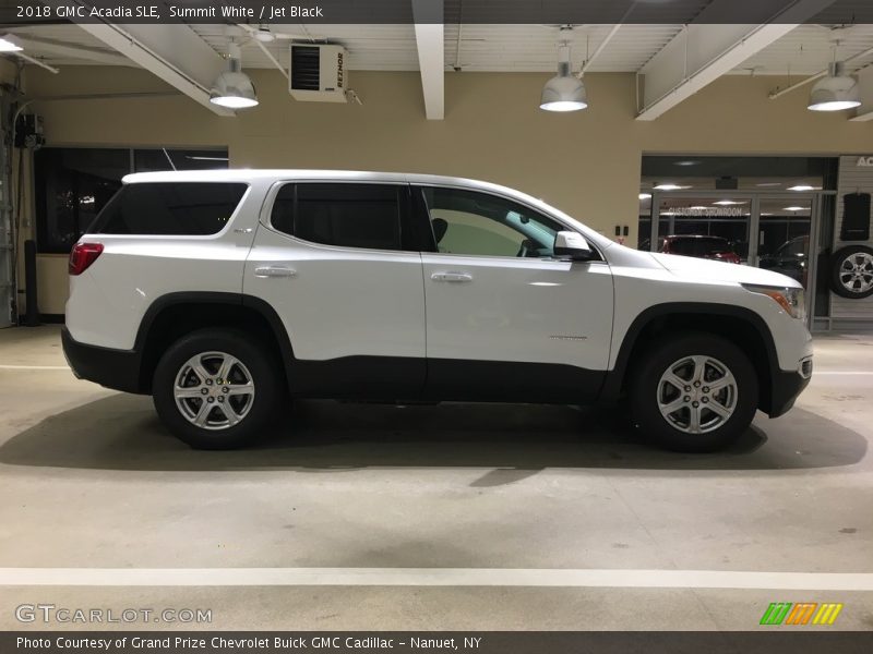 Summit White / Jet Black 2018 GMC Acadia SLE