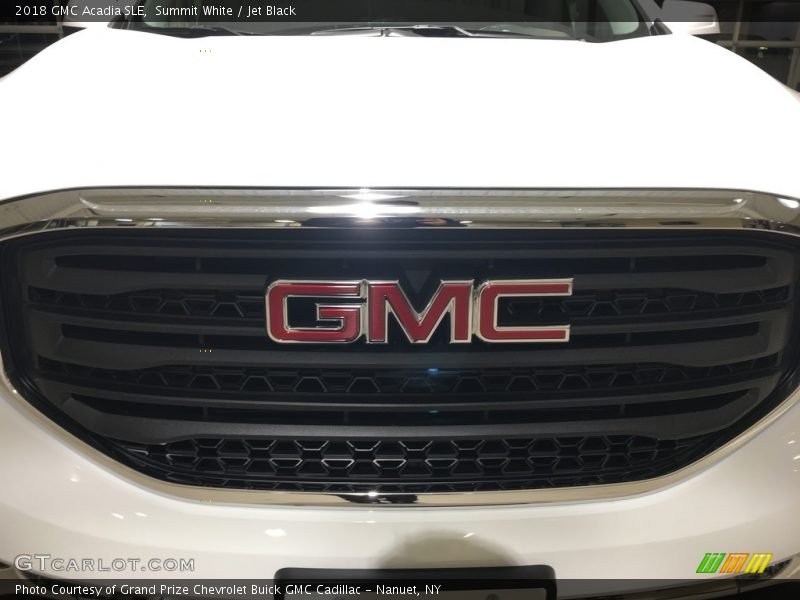 Summit White / Jet Black 2018 GMC Acadia SLE