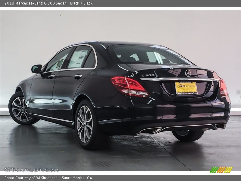 Black / Black 2018 Mercedes-Benz C 300 Sedan