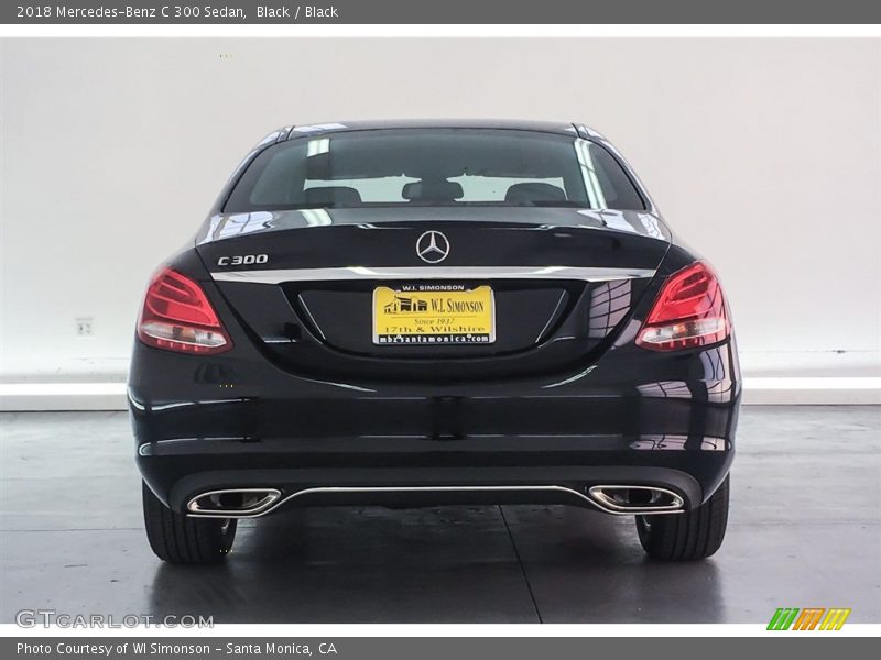Black / Black 2018 Mercedes-Benz C 300 Sedan