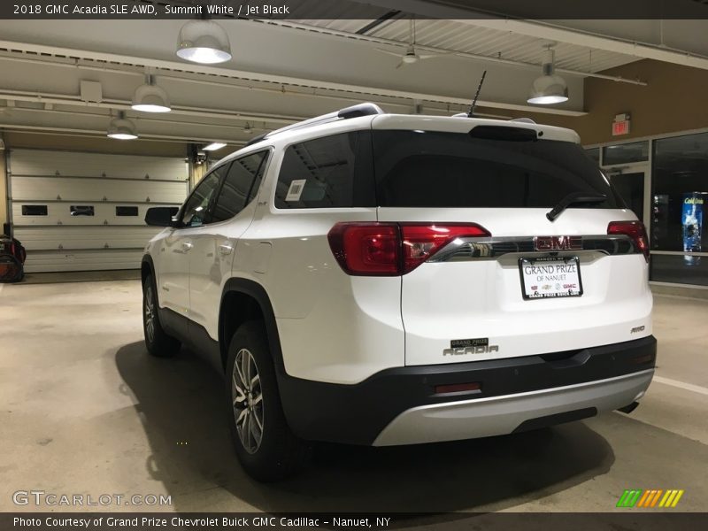 Summit White / Jet Black 2018 GMC Acadia SLE AWD