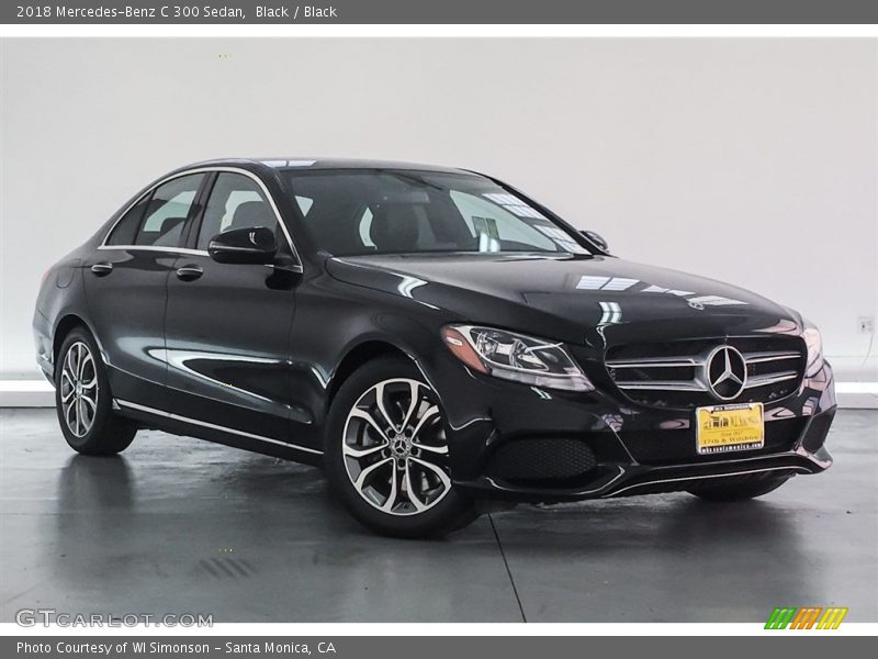 Black / Black 2018 Mercedes-Benz C 300 Sedan