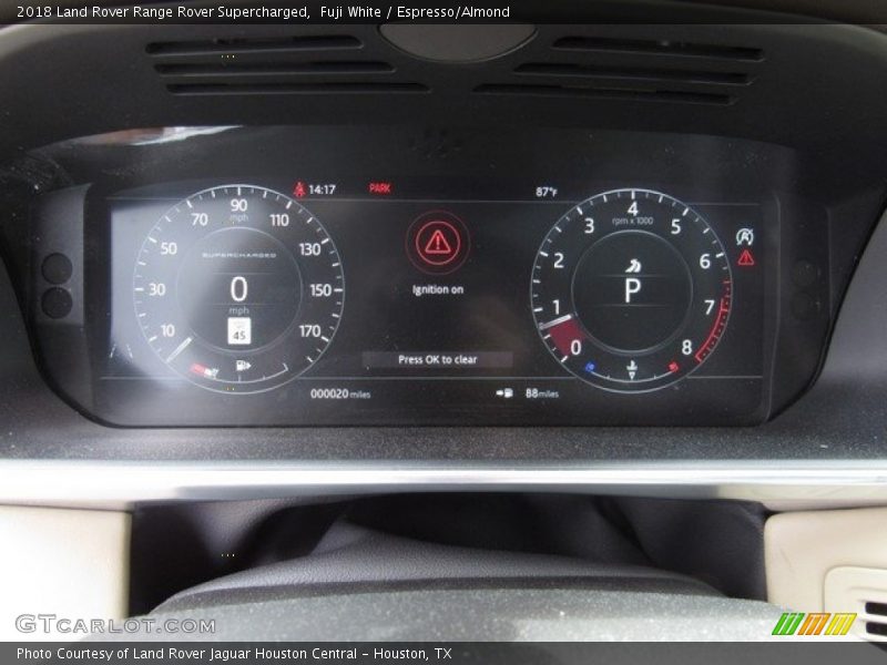  2018 Range Rover Supercharged Supercharged Gauges