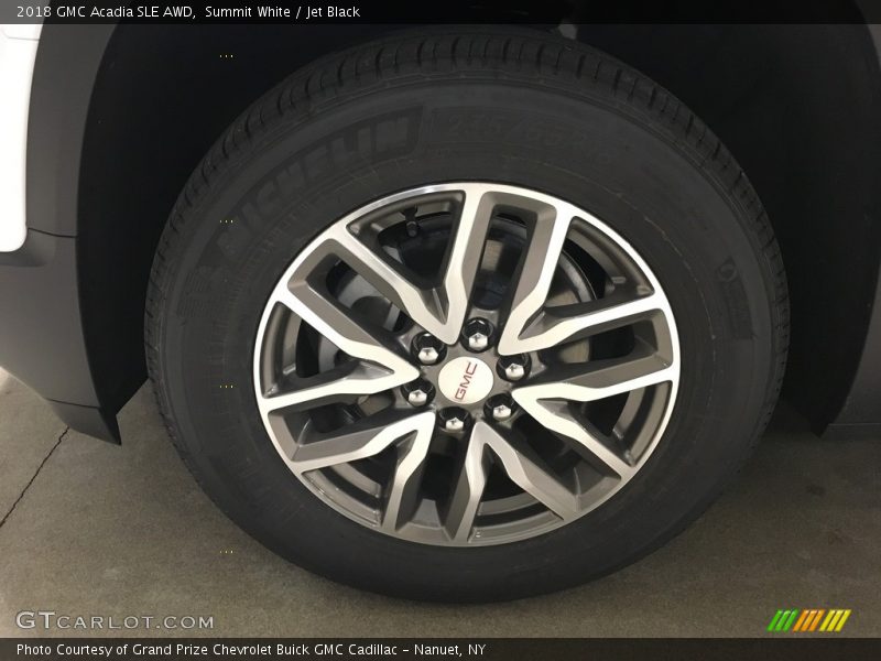 Summit White / Jet Black 2018 GMC Acadia SLE AWD