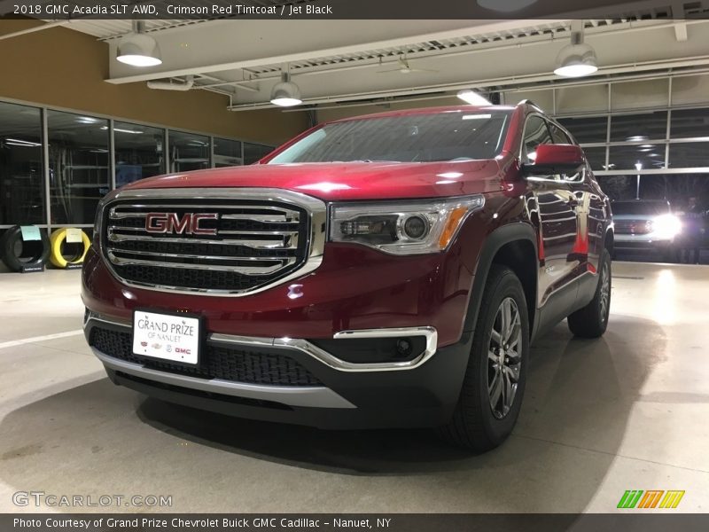 Crimson Red Tintcoat / Jet Black 2018 GMC Acadia SLT AWD