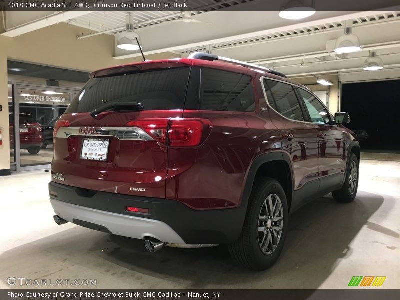 Crimson Red Tintcoat / Jet Black 2018 GMC Acadia SLT AWD