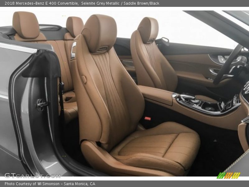 Selenite Grey Metallic / Saddle Brown/Black 2018 Mercedes-Benz E 400 Convertible