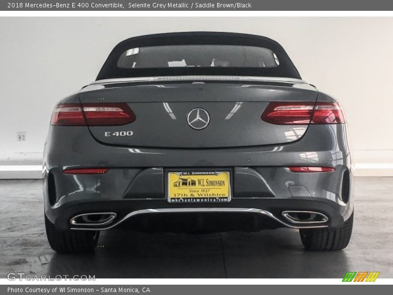 Selenite Grey Metallic / Saddle Brown/Black 2018 Mercedes-Benz E 400 Convertible