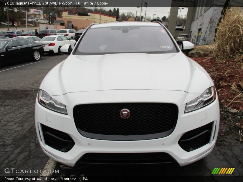 Fuji White / Ebony 2018 Jaguar F-PACE 30t AWD R-Sport