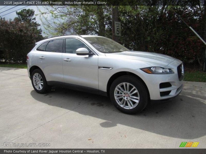 Indus Silver Metallic / Ebony 2018 Jaguar F-PACE 25t AWD Prestige