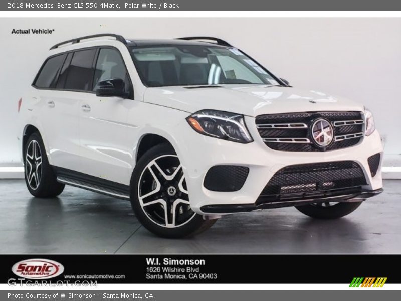 Polar White / Black 2018 Mercedes-Benz GLS 550 4Matic