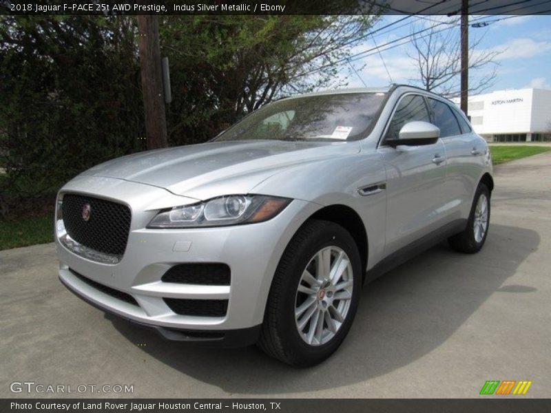 Indus Silver Metallic / Ebony 2018 Jaguar F-PACE 25t AWD Prestige